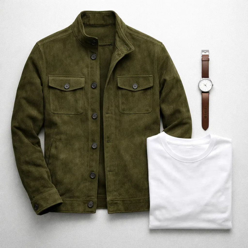Herren Utility-Jacke mit lässigem Schnitt und stilvollem Knopfverschluss - J&B - 6 - Annoboutique