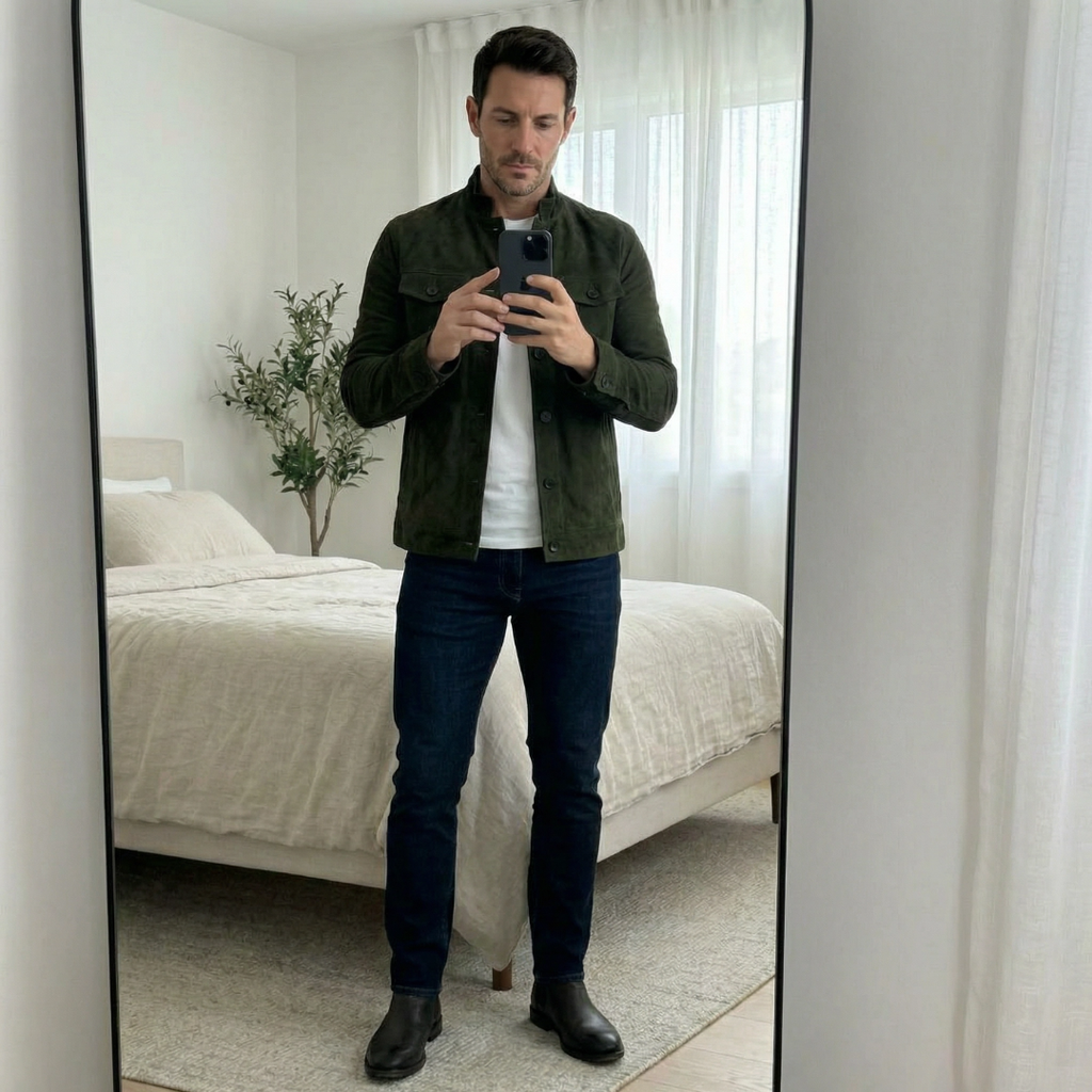Herren Utility-Jacke mit lässigem Schnitt und stilvollem Knopfverschluss - J&B - 7 - Annoboutique