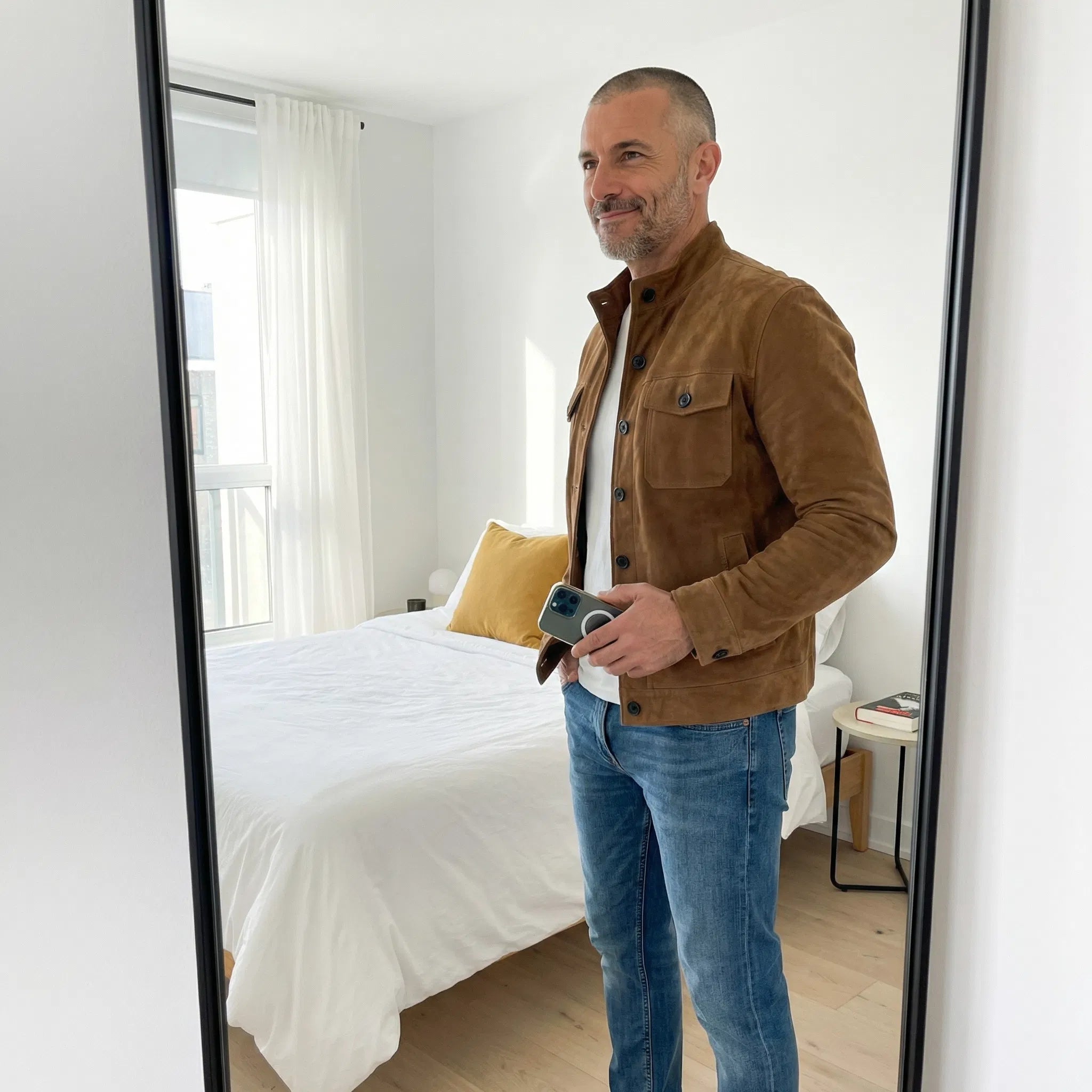 Herren Utility-Jacke mit lässigem Schnitt und stilvollem Knopfverschluss - J&B - 8 - Annoboutique