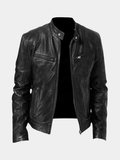 Herren Lederjacke – Elegante Passform mit praktischen Taschen - J&B - 1 - Annoboutique