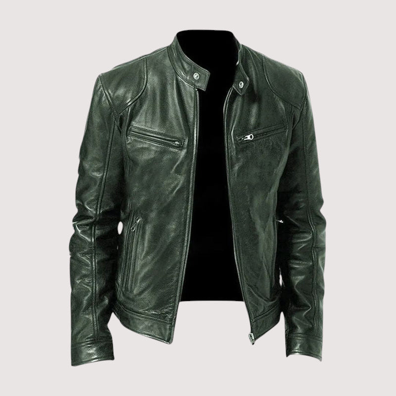 Herren Lederjacke – Elegante Passform mit praktischen Taschen - J&B - 4 - Annoboutique