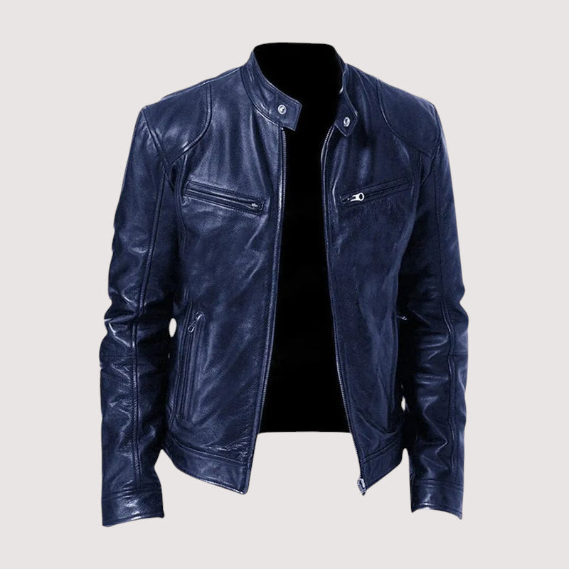 Herren Lederjacke – Elegante Passform mit praktischen Taschen - J&B - 5 - Annoboutique