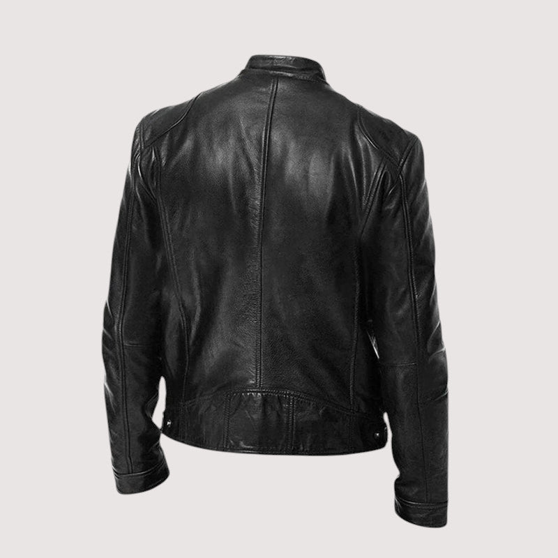 Herren Lederjacke – Elegante Passform mit praktischen Taschen - J&B - 7 - Annoboutique
