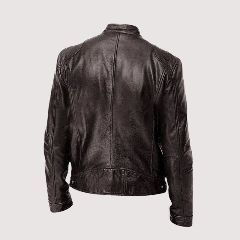 Herren Lederjacke – Elegante Passform mit praktischen Taschen - J&B - 10 - Annoboutique