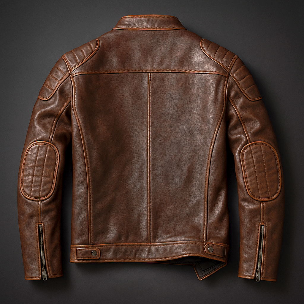 Herren Lederjacke – Stilvolle Passform mit gesteppten Schultern von J&B - 4 - Annoboutique