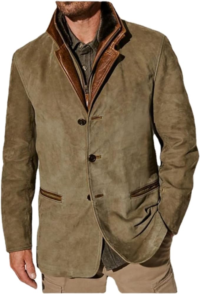 Utility-Stil Herrenjacke mit elegantem Kragen - J&B - 1 - Annoboutique