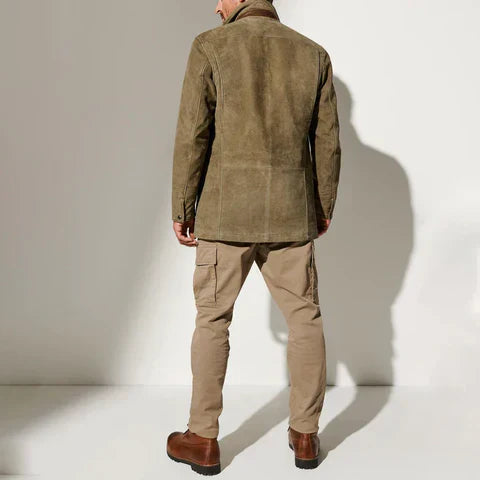 Utility-Stil Herrenjacke mit elegantem Kragen - J&B - 3 - Annoboutique