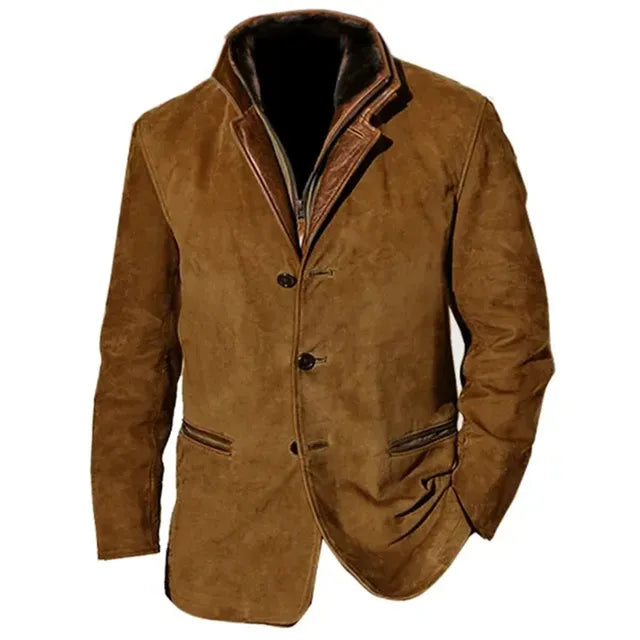 Utility-Stil Herrenjacke mit elegantem Kragen - J&B - 4 - Annoboutique