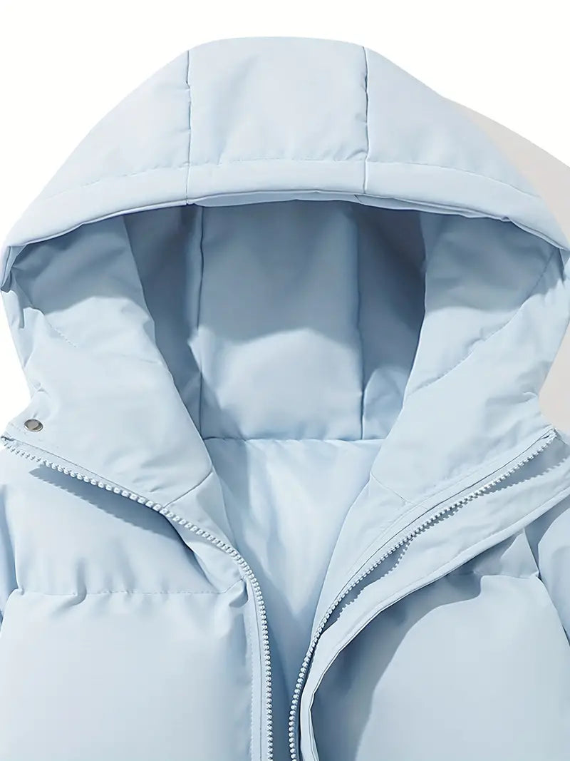 Damen Kapuzen-Steppjacke mit Frontreißverschluss - J&B - 29 - Annoboutique