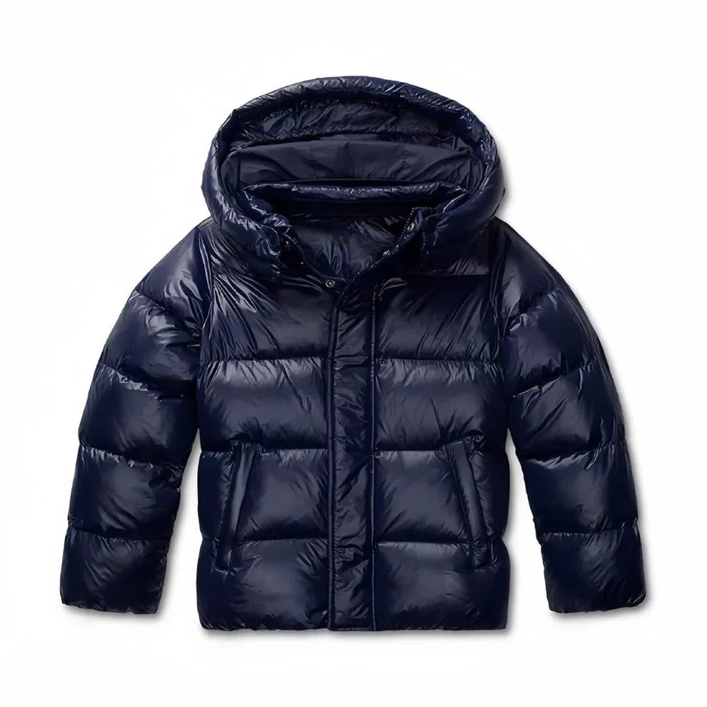 Stylische Damen Daunenjacke mit Kapuze und Reißverschluss von J&B - 5 - Annoboutique