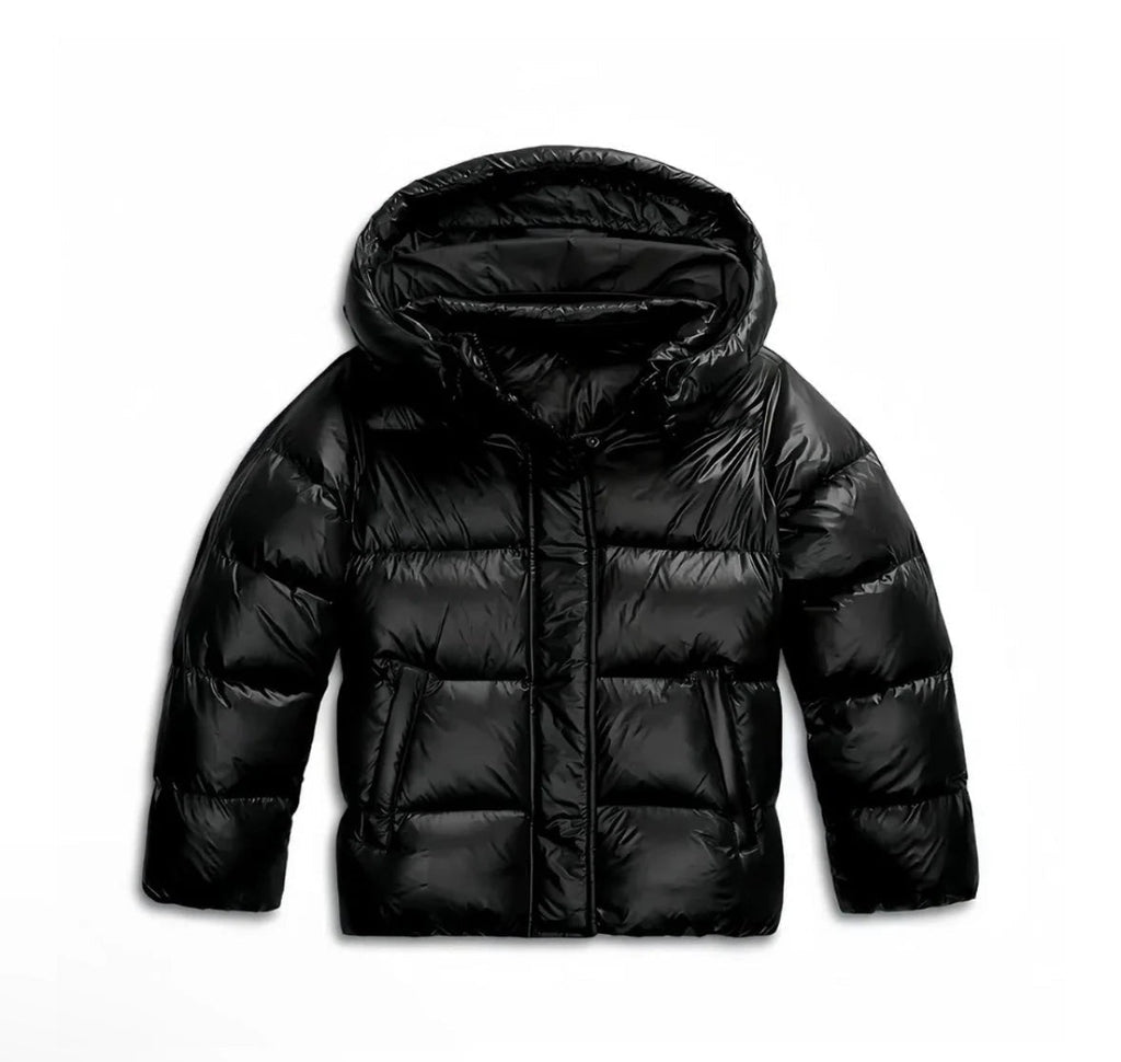 Stylische Damen Daunenjacke mit Kapuze und Reißverschluss von J&B - 7 - Annoboutique