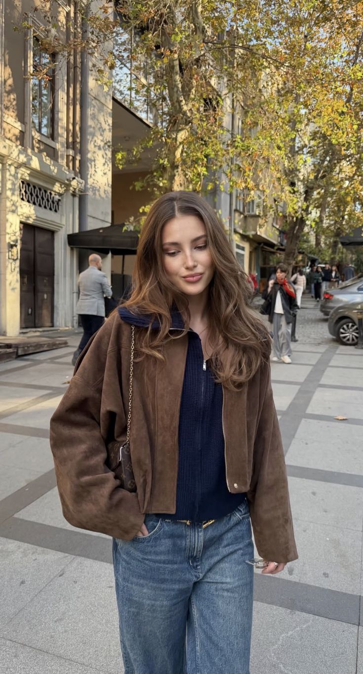 Damen Bomberjacke im lässigen Oversized-Stil mit praktischem Reißverschluss - J&B - 11 - Annoboutique