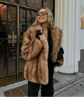Damen Kunstfelljacke mit lässiger Silhouette und kuscheliger Textur - J&B - 1 - Annoboutique
