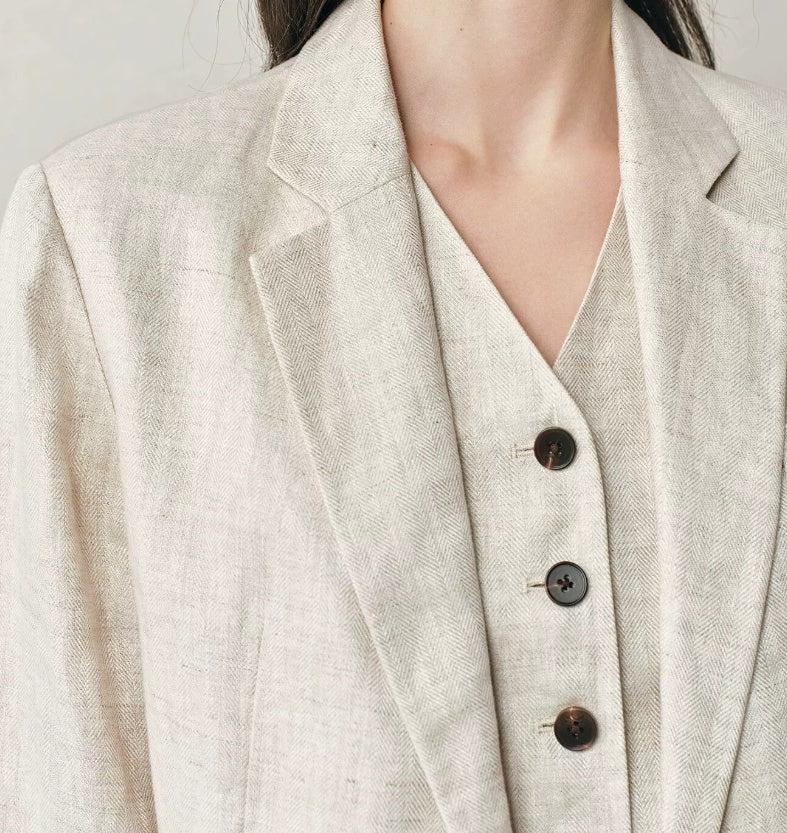 Damen Blazer mit lässigem Schnitt und elegantem Revers - J&B - 6 - Annoboutique