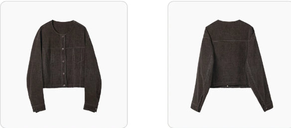 Stylische kurze Jacke für Damen mit praktischen Taschen - J&B - 8 - Annoboutique