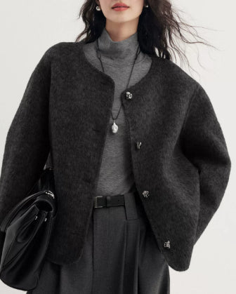 Elegante Damenjacke mit Knopfdetails - J&B - 8 - Annoboutique