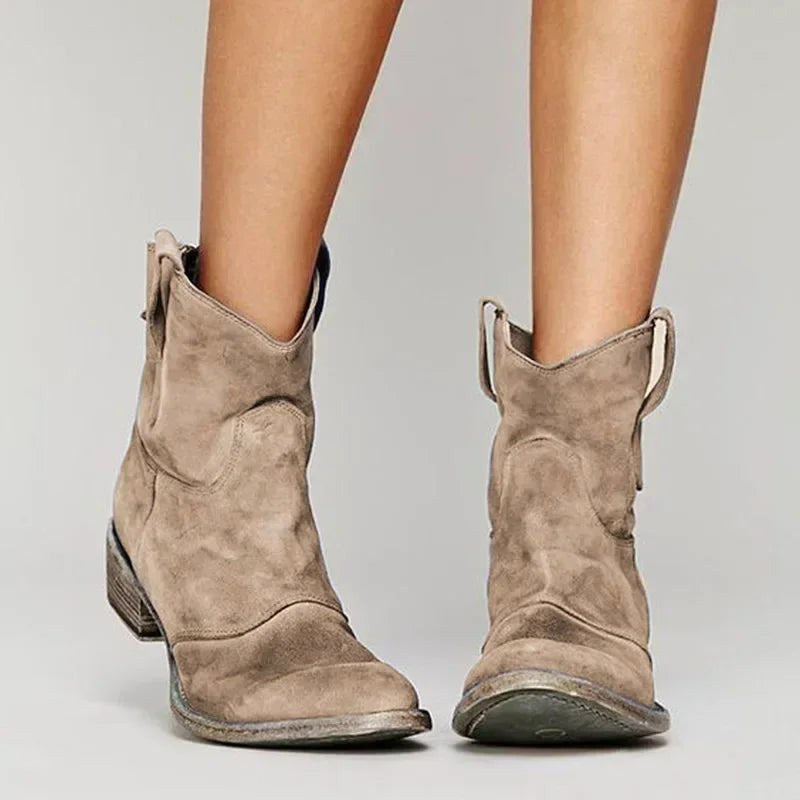 Elegante Damen-Cowboy-Stiefeletten im Vintage-Look | A&B - Image 1
