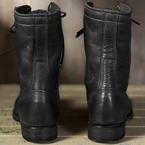 Damen Wadenhohe Schnürstiefel mit weichem Fleecekragen - J&B - 4 - Annoboutique