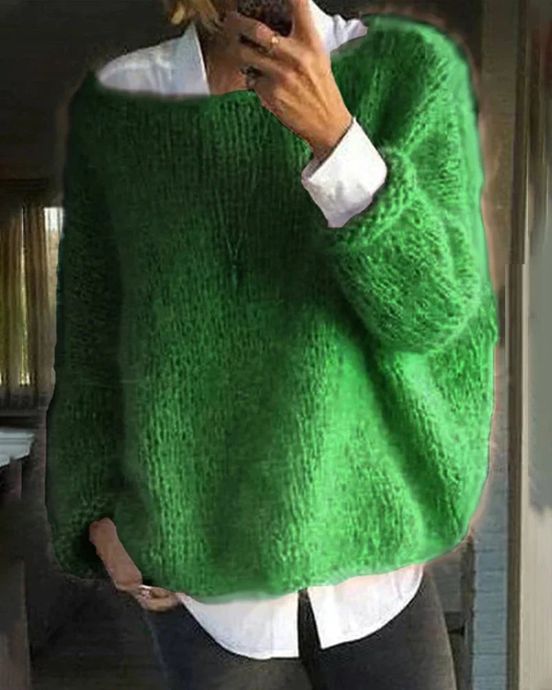 Damen Oversize-Strickpullover von J&B – Bequemer und stilvoller Pullover mit lässiger Passform - 3 - Annoboutique