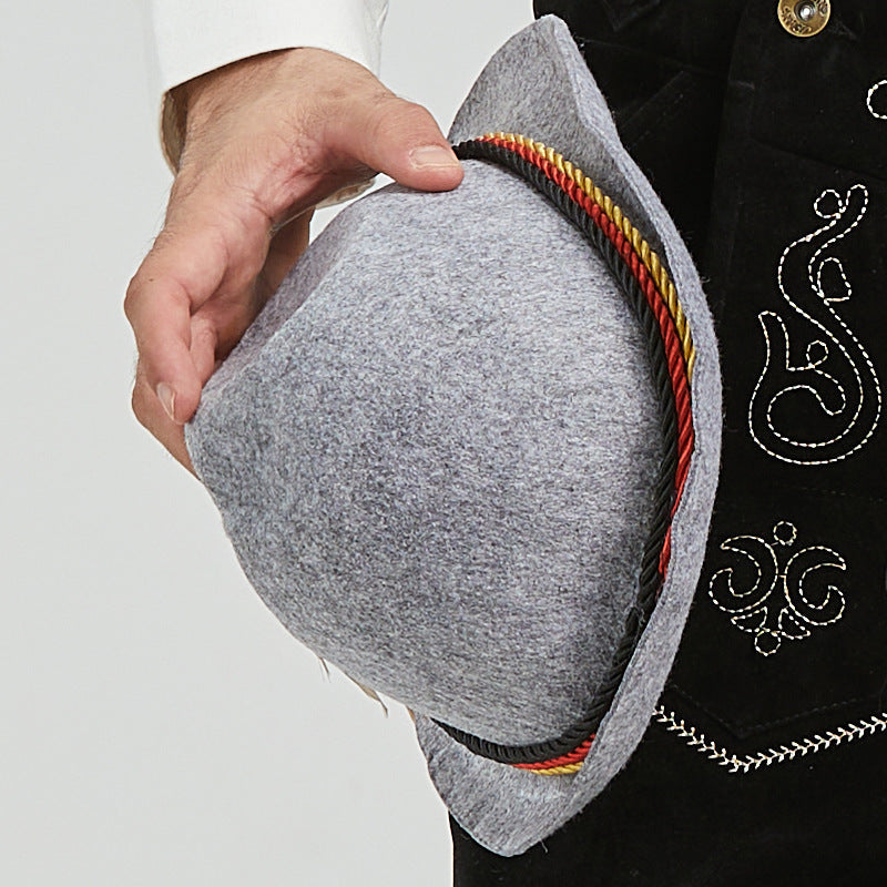 Traditionelles Herren Lederhosen-Set mit kariertem Hemd und Stickerei - J&B - 9 - Annoboutique
