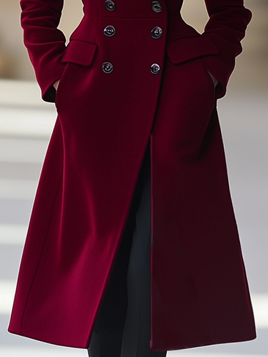 Stilvoller Damen-Wintermantel im klassischen Zweireiher-Stil - J&B - 4 - Annoboutique
