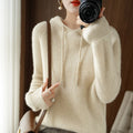 Damen-Hoodie mit lässiger Passform und Kordelzug - J&B - 1 - Annoboutique