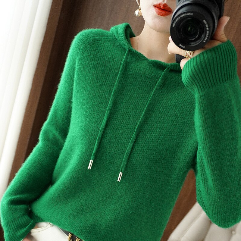 Damen-Hoodie mit lässiger Passform und Kordelzug - J&B - 6 - Annoboutique