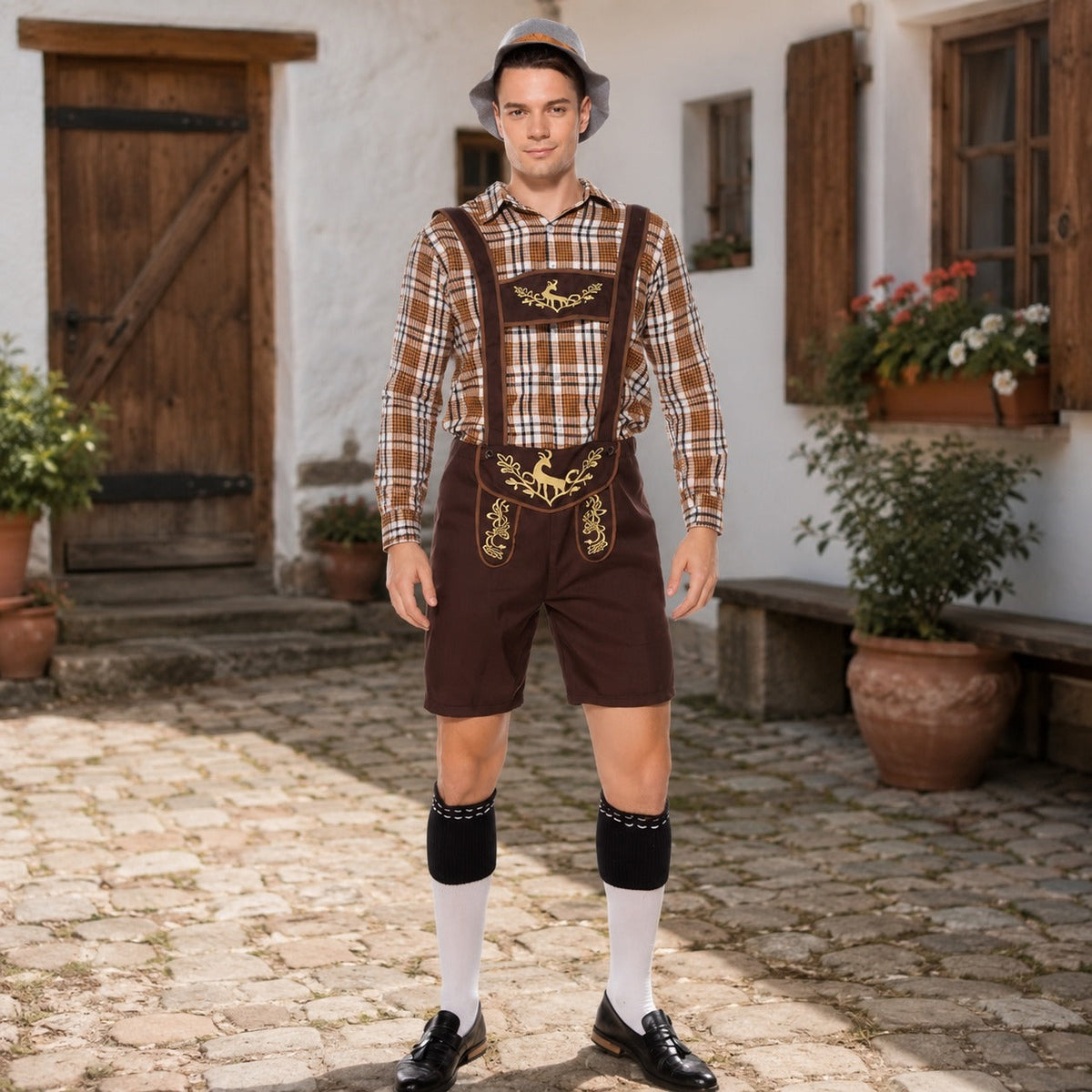 Elegantes zweites Herren-Outfit für das Oktoberfest mit feiner Stickerei - J&B - 1 - Annoboutique