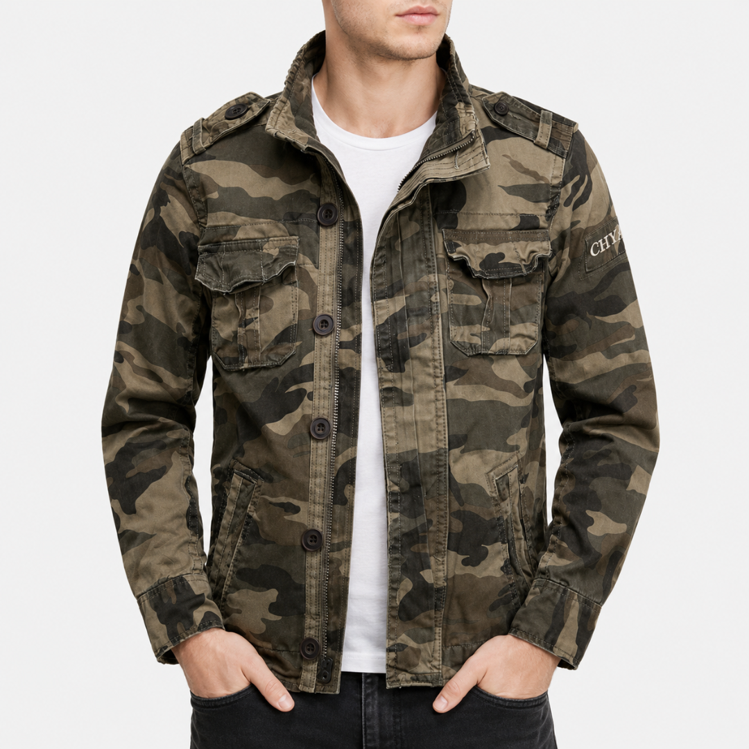 Moderne Herrenjacke im Utility-Stil mit praktischen Taschen | A&B - 3 - Annoboutique