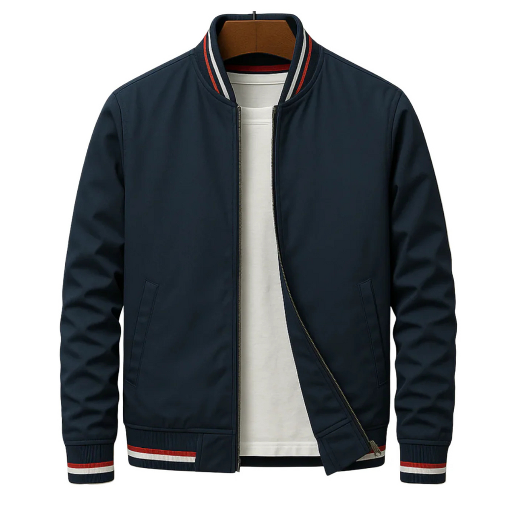 Moderne Bomberjacke Herren mit sportlichen Streifen | A&B - 7 - Annoboutique