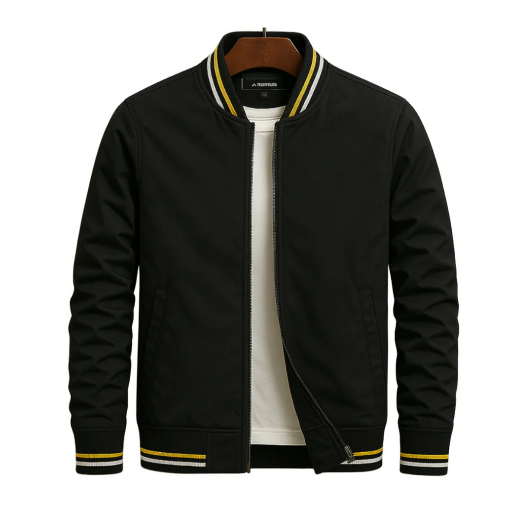 Moderne Bomberjacke Herren mit sportlichen Streifen | A&B - 8 - Annoboutique