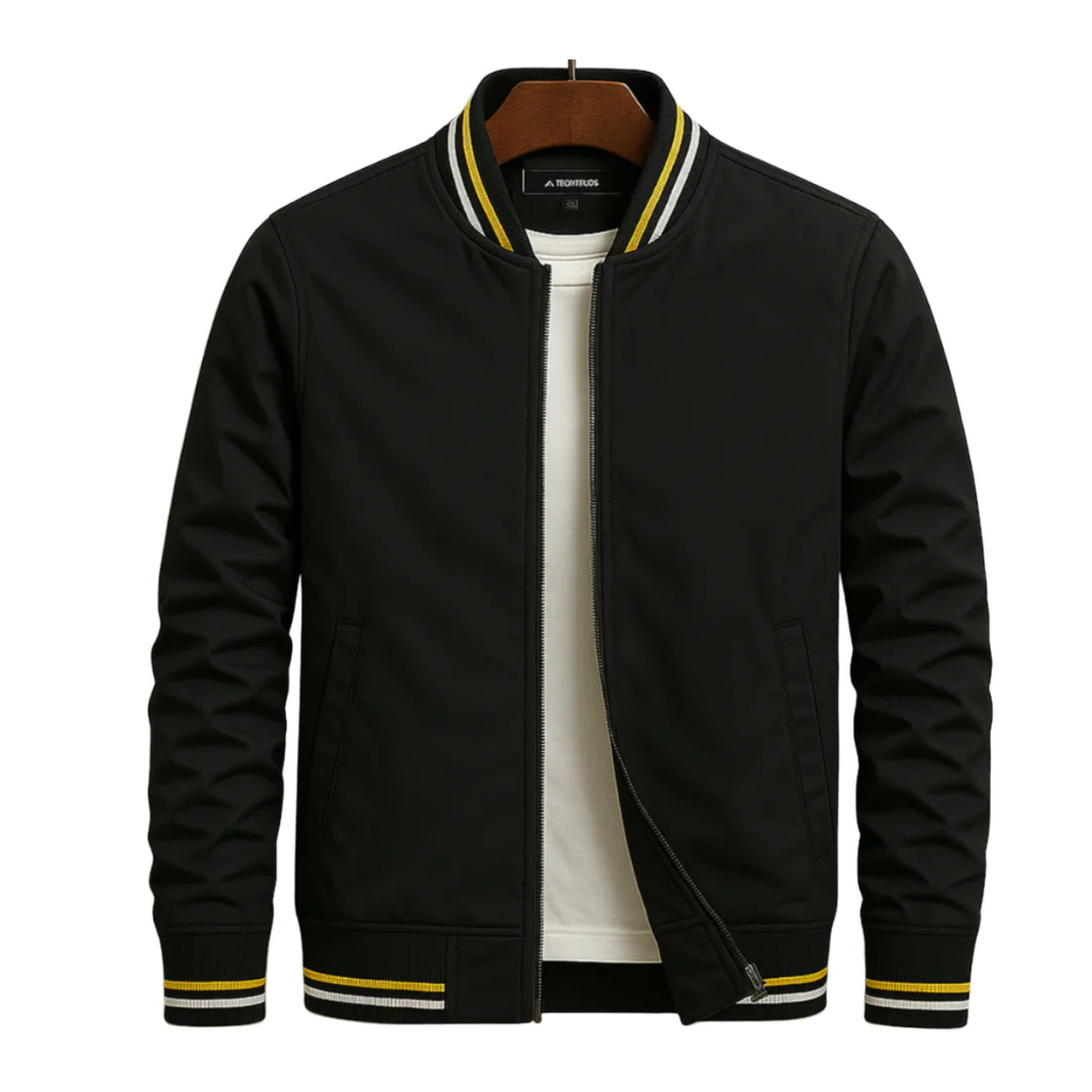 Moderne Bomberjacke Herren mit sportlichen Streifen | A&B - 8 - Annoboutique