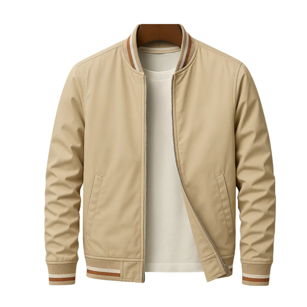 Moderne Bomberjacke Herren mit sportlichen Streifen | A&B - 9 - Annoboutique