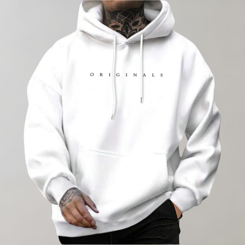 Hoodie Herren mit minimalistischer Grafik | A&B - 1 - Annoboutique