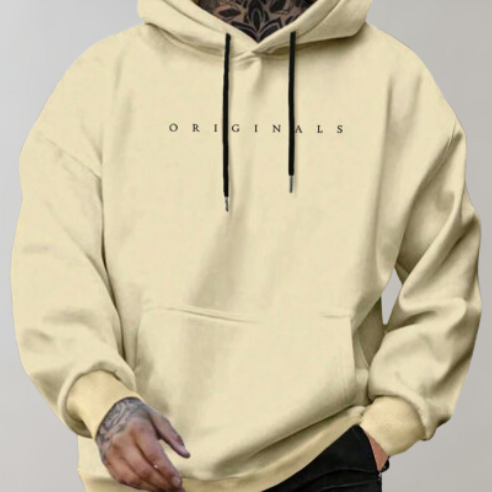 Hoodie Herren mit minimalistischer Grafik | A&B - 3 - Annoboutique
