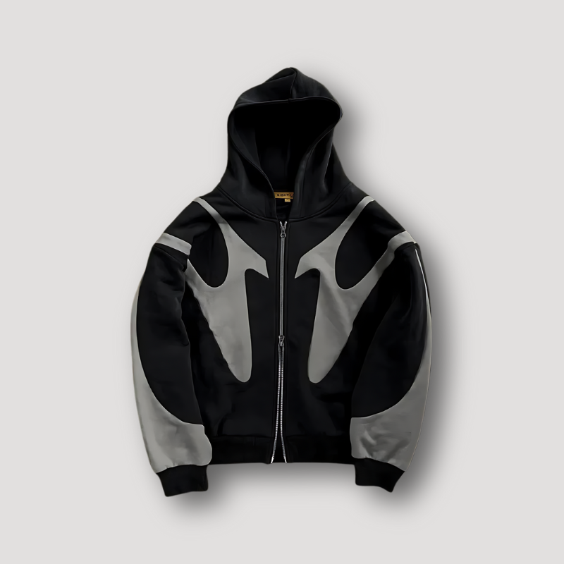 Stylischer Hoodie Damen mit grafischem Design und Kapuze | A&B - 2 - Annoboutique