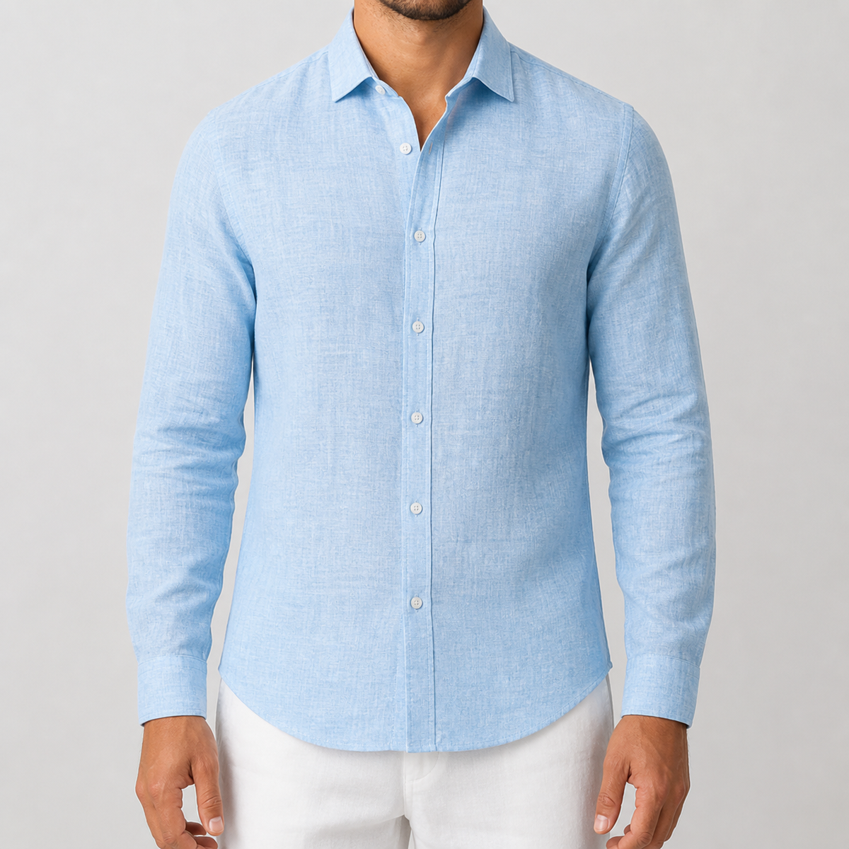 Herrenhemd mit strukturiertem Design und schmalem Schnitt | A&B - 7 - Annoboutique