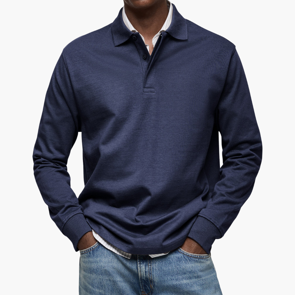 Herren Poloshirt mit modernem Schnitt und lässigem Look | A&B - 2 - Annoboutique