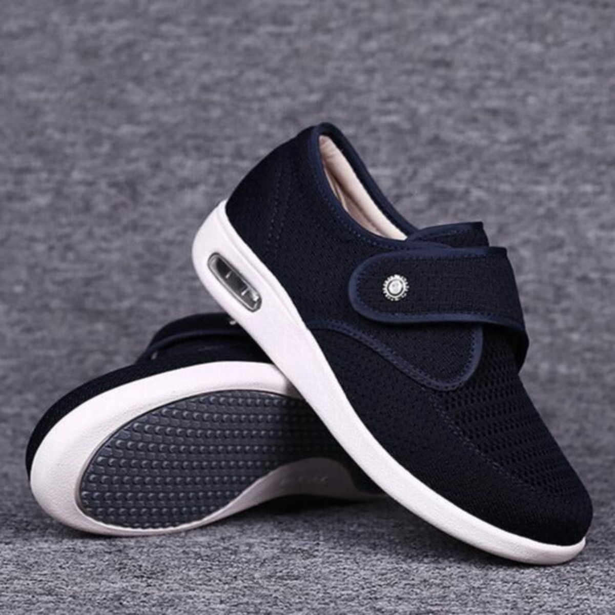 Komfortable Damen Klettschuhe mit breitem Schnitt und Luftpolster - J&B - 3 - Annoboutique