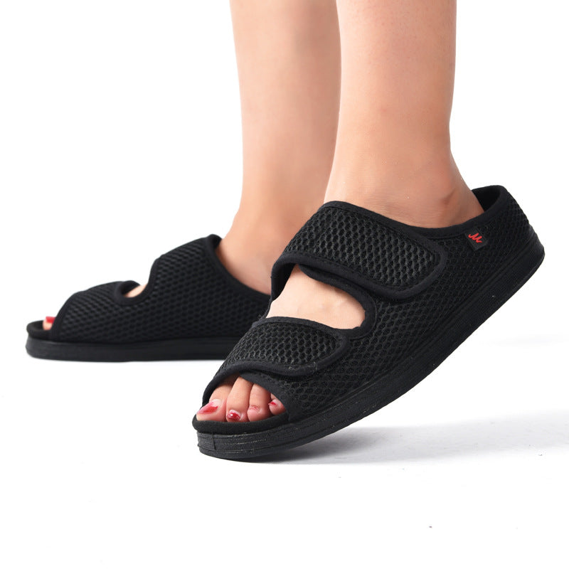 Bequeme verstellbare Sandalen für Diabetikerinnen - J&B - 2 - Annoboutique