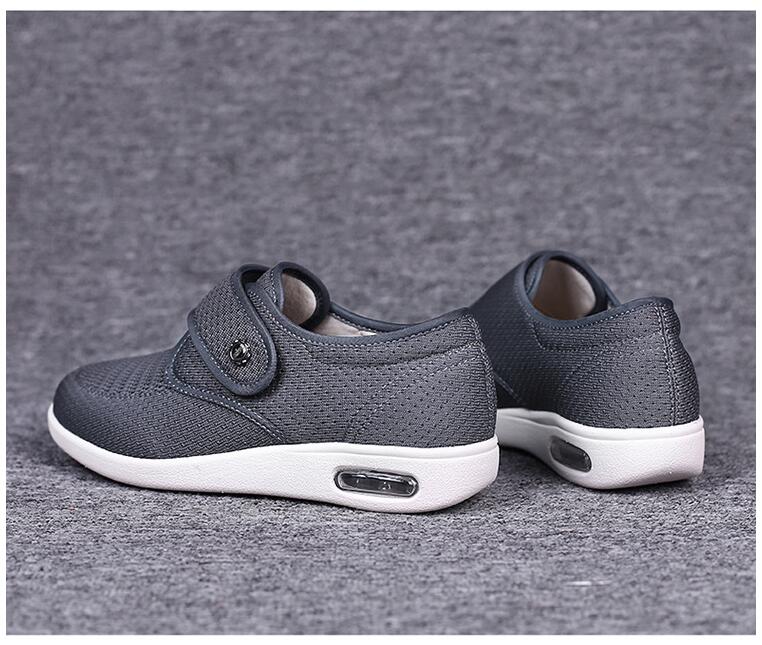 Damen Sneaker für Diabetiker - Verstellbare Klett-Schuhe für Breite Füße von J&B - 2 - Annoboutique