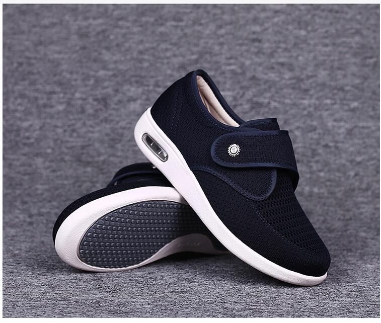 Damen Sneaker für Diabetiker - Verstellbare Klett-Schuhe für Breite Füße von J&B - 3 - Annoboutique