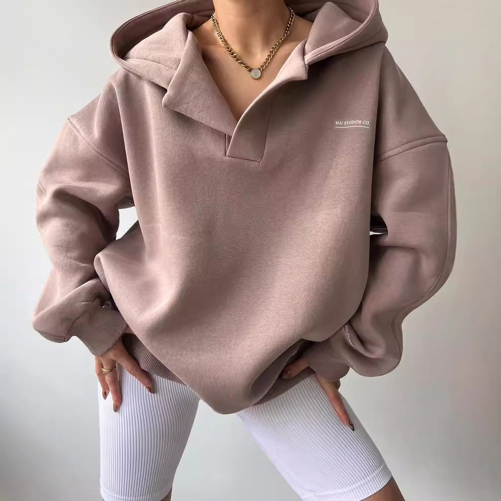 Hoodie Damen im entspannten Schnitt mit lässigem Look | A&B - 2 - Annoboutique