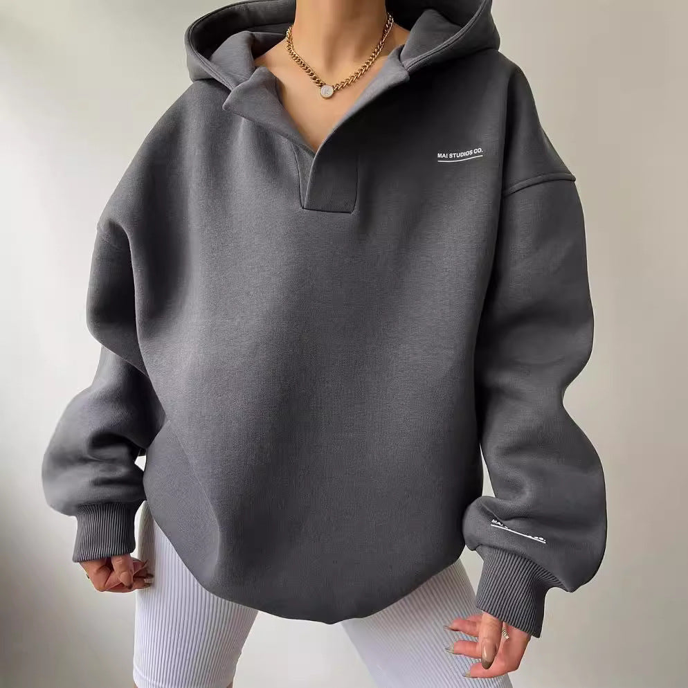 Hoodie Damen im entspannten Schnitt mit lässigem Look | A&B - 3 - Annoboutique