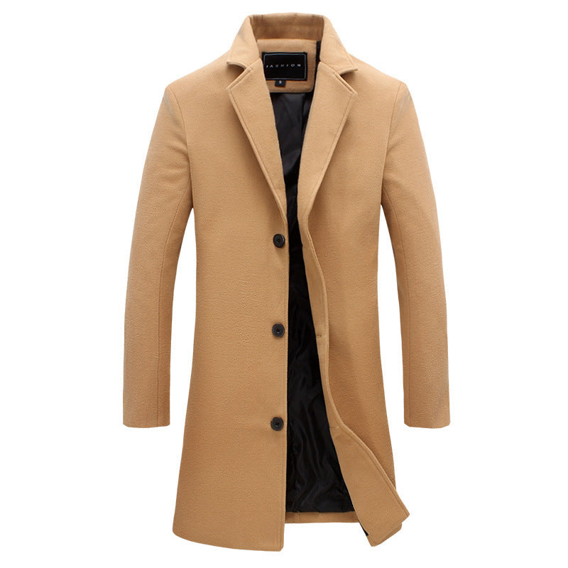 Herren Mantel mit Reverskragen und gerader Passform | A&B - 2 - Annoboutique