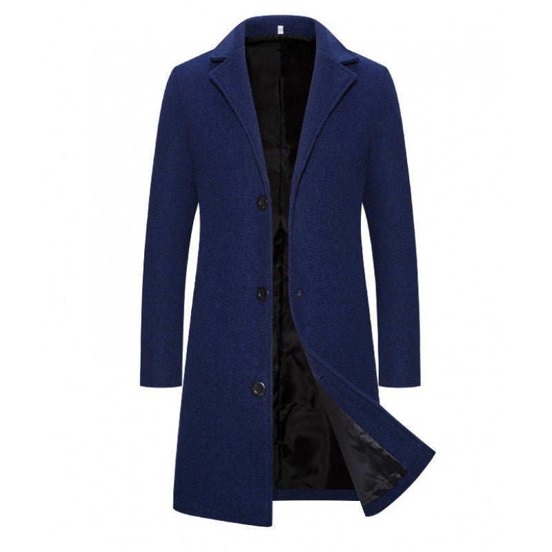 Herren Mantel mit Reverskragen und gerader Passform | A&B - 4 - Annoboutique