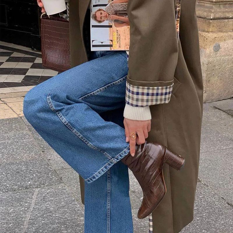 Stylische Damenjacke mit lässigem Schnitt und Karomuster | A&B - 1 - Annoboutique