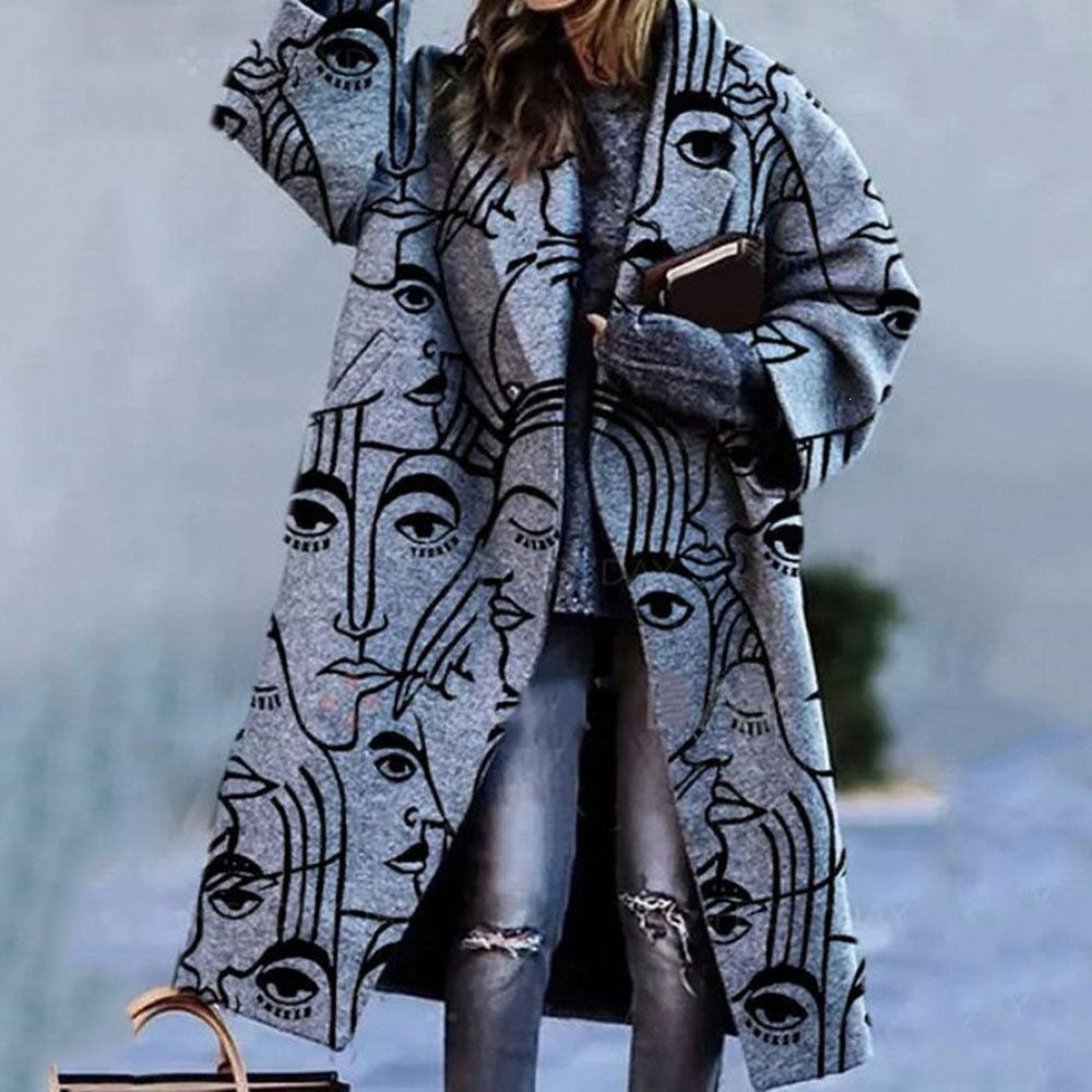 Damenmantel mit lässigem Schnitt und kreativem Design | A&B - 2 - Annoboutique