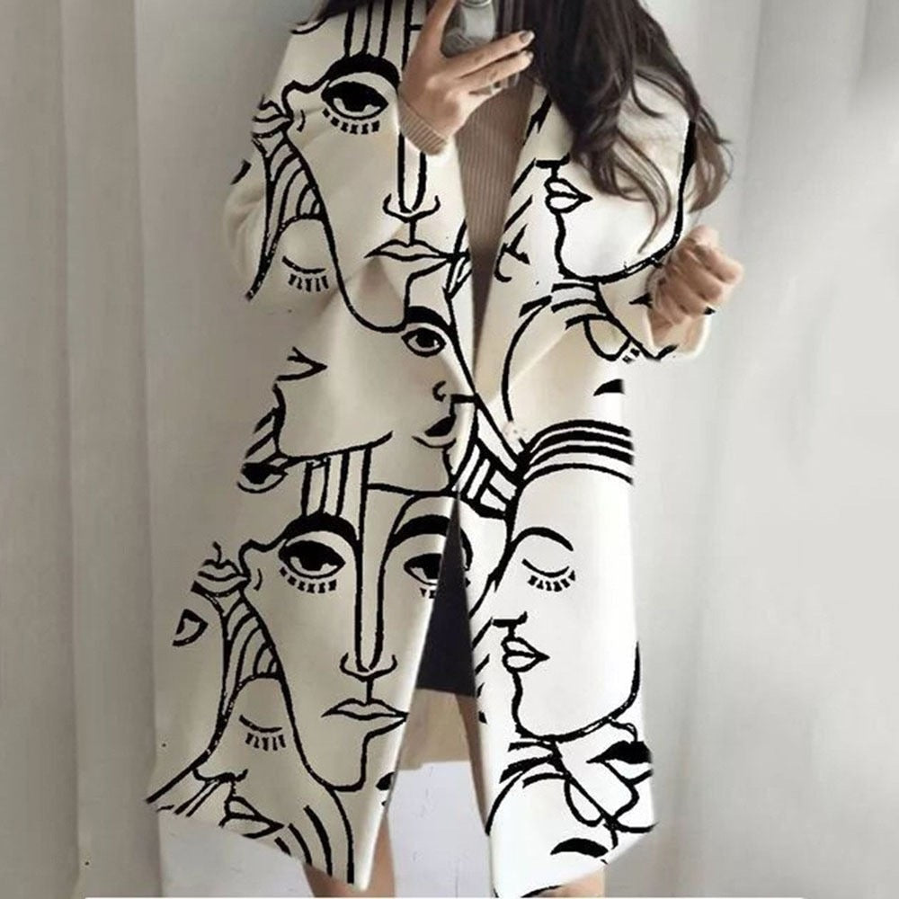 Damenmantel mit lässigem Schnitt und kreativem Design | A&B - 7 - Annoboutique