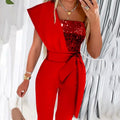 Eleganter Damen-Jumpsuit mit asymmetrischem Schnitt - J&B - 4 - Annoboutique